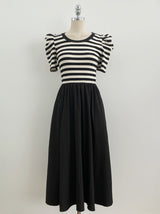 Chels Shirring Short Sleeve Layered One Piece