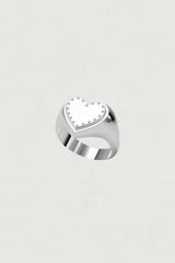 [925SILVER] ICING COOKIE HEART STUD RING