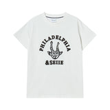 Devil Applique Tshirts Slim Fit Ivory