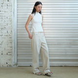 ポルカクレープスリーブレストップ cream