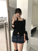 Muir Checkered Mini Skirt (2 colors)