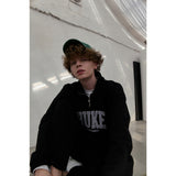HUKE Logo Grey Half zip-up MTM