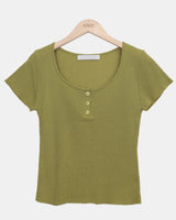 Yuel Ribbed Short Sleeve T-Shirt
