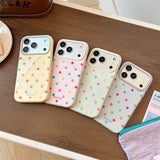 Dopamine Color Polka Dot Soft iPhone Case (iPhone 13–17 Series)