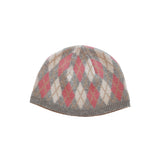 Argyle Knit Beanie (grey)
