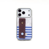 SUN CASE BUTTON PATCH BURGUNDY