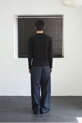 tailored wide slacks
