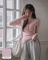Sellot button wool knitwear
