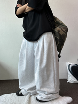 TWO DOUBLE PINTUCK BALLOON WIDE LONG PANTS 🤍🩶🖤3COLOR