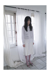  Exclusive patchwork shirt (white)