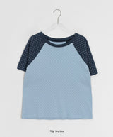 26SS★ [BAONHAUS] ヒルンドットカラーラグラン半袖Tシャツ