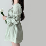 Pony shirring dress