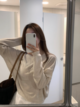 Rear Cooling Linen Round Knit / 4 colors