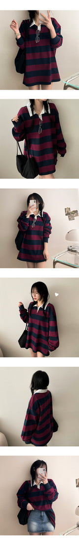 Pennon Boxy Danjara Collar Sweatshirt