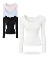 [MADE] BASIC U-NECK TOP (4color)
