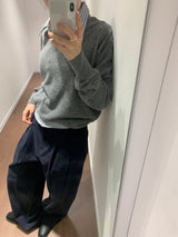 Pitty one-tuck cotton pants (3color)