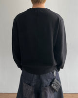 Inset Layered V-neck Knit