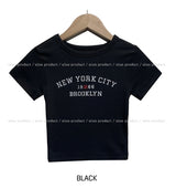 ニューヨークスパンデックスクロップTシャツ