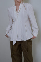 Fable scarf blouse_ivory