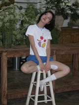 フルーツTシャツ,White
