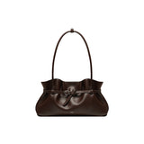 muva. Shao‑Mai Dumpling Underarm Bag, Genuine‑Leather Original Elegant Large‑Capacity Shoulder Purse for Women, New Arrival Aug 2