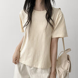 Basic Fit 🌟 Modal Basic Plain Short-Sleeved T-shirt (8 colors)