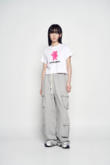 25SS エイリアンベアクロップショートスリーブTシャツ ホワイト