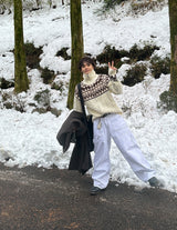 No.1024 dia wool20 KNIT ZIP-UP (3color)