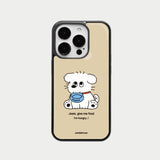 [magsafe] puppy food glass case