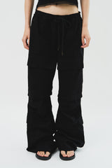  Lena Multi Cargo Flare Pants (2color)