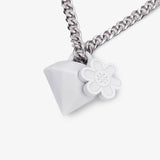 “DIAMOND BLOOM" Necklace | Off White