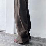 Brown Shadow Wide Pants