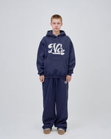 UNDERLINE LOGO SWEAT PANTS - NAVY