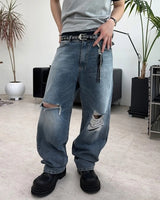 Ens Damaged Regular Denim Pants