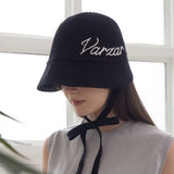 New Wave Varzar Punching Knit Bonnet Hat Black