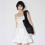 シースルー チュール ショルダーバッグ  (Black)