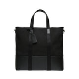 Dual Top Canvas Tote Bag_Black