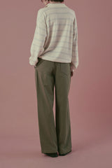 Cotton chino pants_khaki