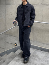 Dyeing Crop Trucker Jacket (No.851)