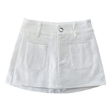  Even Two Pocket Span Mini Skirt (3 colors)