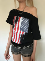 アメリカンフラぐオフショルダーT