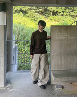 Roen wide cut shoulder knit