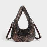 Hand-Beaded Chain Handle Evening Bag