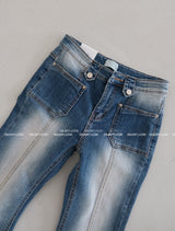 Qwz Pocket Washing Bootcut Jeans