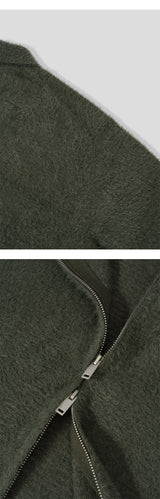 [Unisex] Angora kara knit zip up(6color)