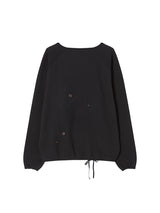 スターアップリケクルーネック ブラック