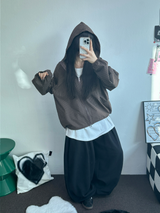 ダウンピンタックバルーンコットンソフティーロングパンツ 🩶🤎🖤3COLOR