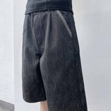 3D Seamed Wide Shorts