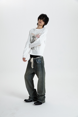 SEXXDEVIL "COMBAT"グラフィック 長袖Tシャツ