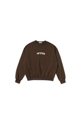 Wtsm logo sweatshirt_brown